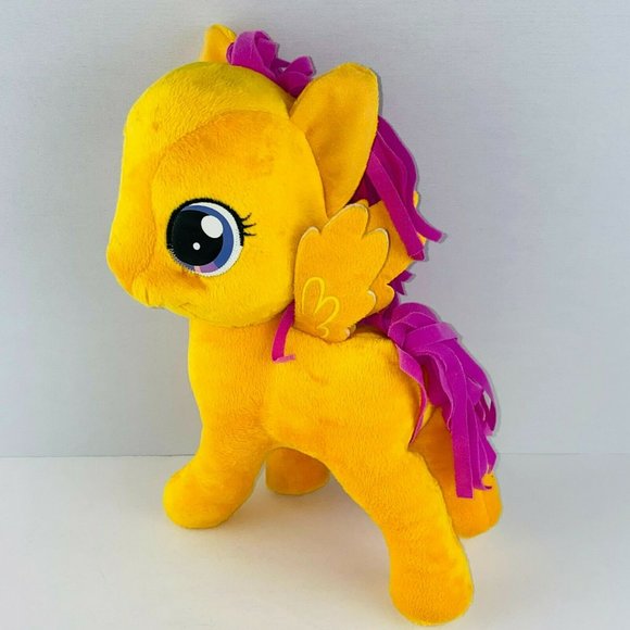 My Little Pony Orange Pink Hair Purple Eyes Plush Stuffed Animal 2014 Kids - Picture 5 of 11